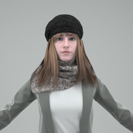 CASUAL WOMAN- RIGGED 3D MODEL (CWom0017HD2CS)