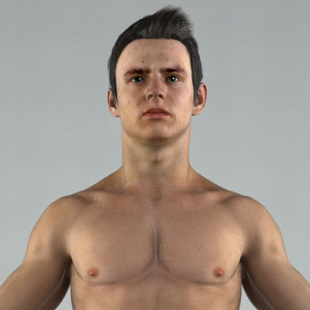 ATHLETE (SPORT)- RIGGED 3D MODEL (SMan0001HD2CS)