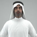 ARAB MAN- RIGGED 3D MODEL (ArMan0001HD2CS)