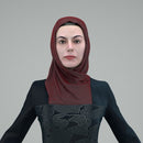 ARAB WOMAN- RIGGED 3D MODEL (ArWom0002HD2CS)
