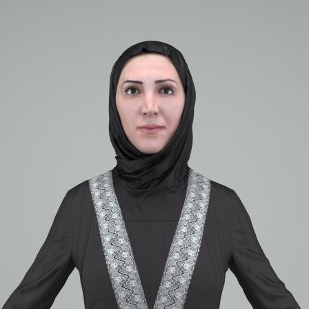 ARAB WOMAN- RIGGED 3D MODEL (ArWom0003HD2CS)
