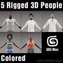 3D People- 5 Rigged 3D Models (MeMsCS008M3)