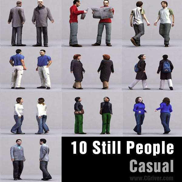 CASUAL PEOPLE- 10 STILL MODELS (MeCaS0001)
