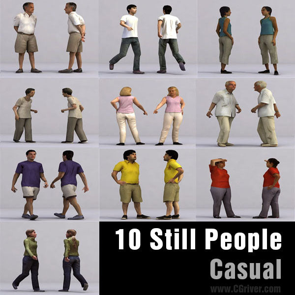 CASUAL PEOPLE- 10 STILL MODELS (MeCaS0002)