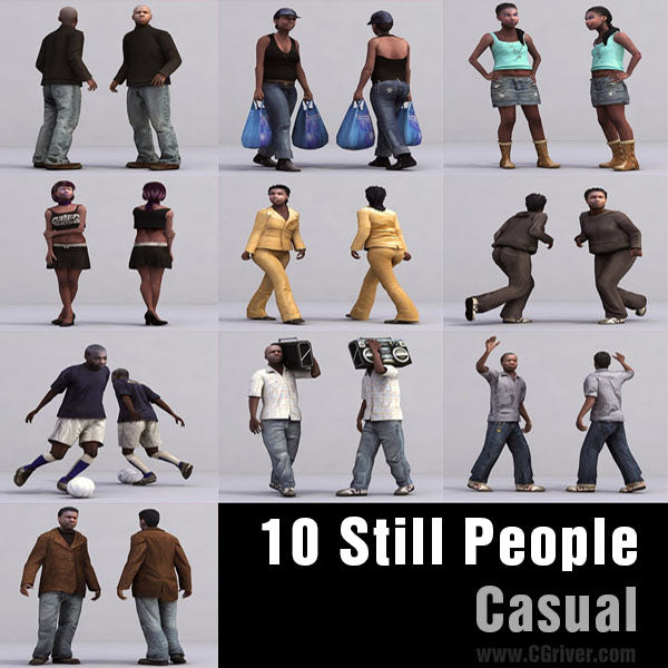 CASUAL PEOPLE- 10 STILL MODELS (MeCaS0006)