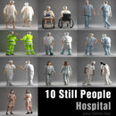 HOSPITAL PEOPLE- 10 STILL MODELS (MeWoS0002)