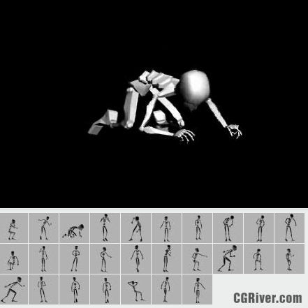 27 Professional 3ds Max Motion Capture Files - emo0006cs