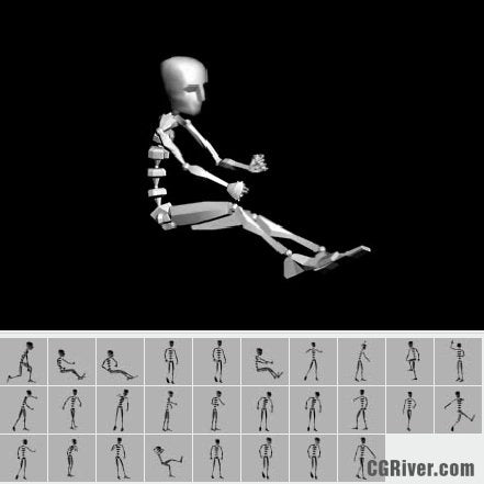 28 Professional 3ds Max Motion Capture Files - emo0007cs