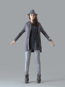 Businesswoman - Rigged 3D Human Model (BWom0008M4CS)