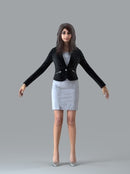 Businesswoman - Rigged 3D Human Model (BWom0009M4CS)