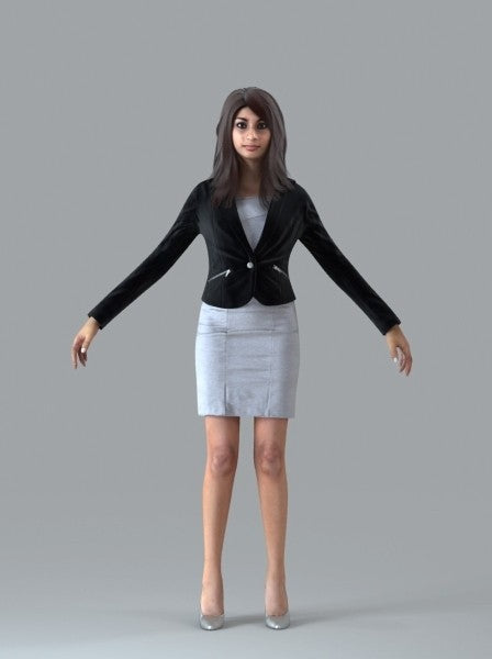 Businesswoman - Rigged 3D Human Model (BWom0009M4CS)
