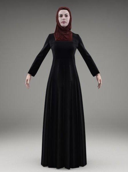 ARAB WOMAN - RIGGED 3D MODEL(ArWom0002M3CS)