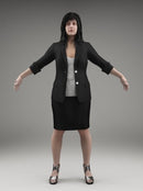 BUSINESSWOMAN - RIGGED 3D MODEL(BWom0001M3CS)