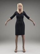 BUSINESSWOMAN - RIGGED 3D MODEL(BWom0002M3CS)