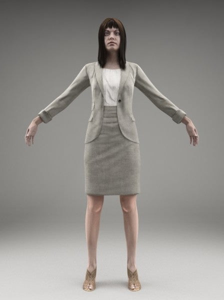 BUSINESSWOMAN - RIGGED 3D MODEL(BWom0006M3CS)