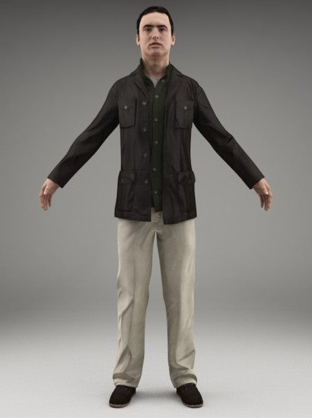 CASUAL MAN - RIGGED 3D MODEL(CMan0007M3CS)