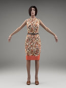 CASUAL WOMAN - RIGGED 3D MODEL(CWom0009M3CS)