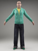 ATHLETE (SPORT) - RIGGED 3D MODEL(SMan0003M3CS)