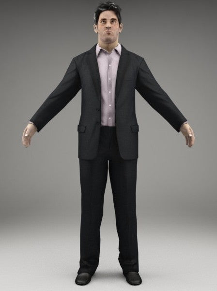 BUSINESSMAN - FBX RIGGED MODEL (BMan0001M3FBX)