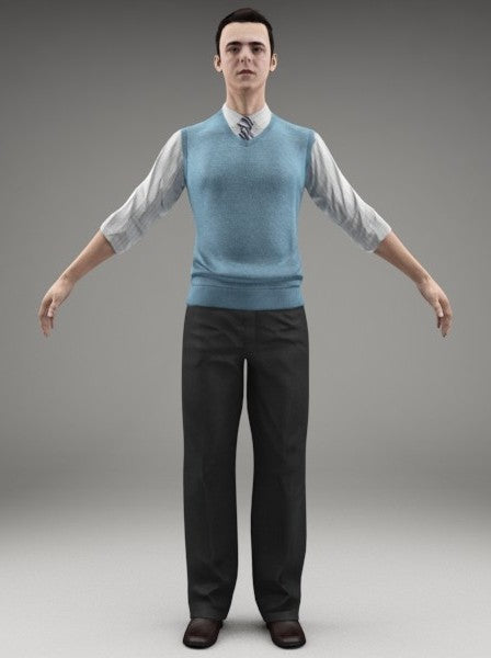 BUSINESSMAN - FBX RIGGED MODEL (BMan0003M3FBX)