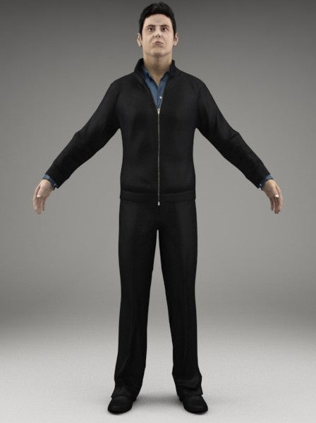 CASUAL MAN - FBX RIGGED MODEL (CMan0002M3FBX)