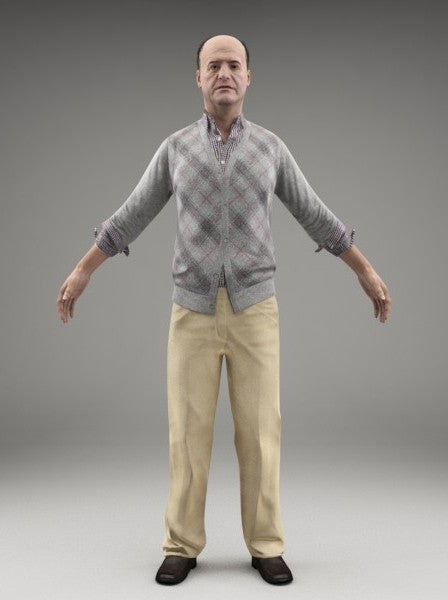 CASUAL MAN - FBX RIGGED MODEL (CMan0008M3FBX)