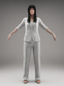 CASUAL WOMAN - FBX RIGGED MODEL (CWom0002M3FBX)