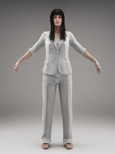 CASUAL WOMAN - FBX RIGGED MODEL (CWom0002M3FBX)