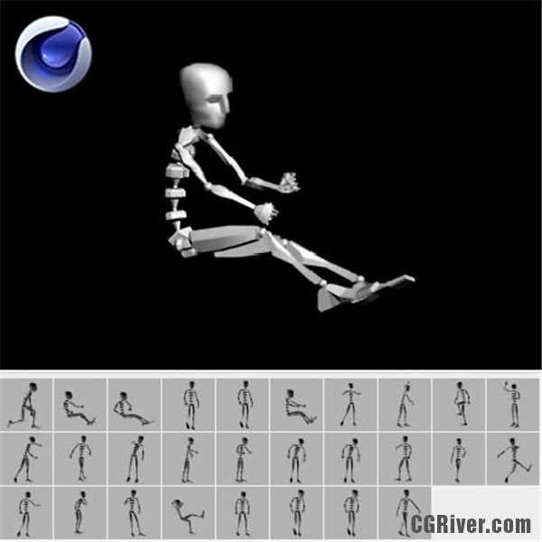 28 Professional Cinema 4D Motion Capture Files - emo0007cd4