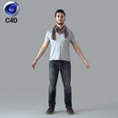 Cinema 4D CASUAL MAN - RIGGED 3D MODEL (CMan0018M4c4d)