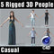 Cinema 4D Humans - 5 RIGGED 3D MODELS (MeMsC4D003M4)