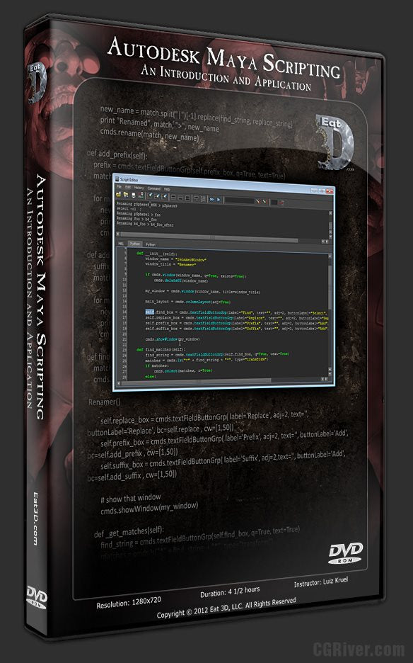 Autodesk Maya Scripting - An Introduction and Application - Eat 3D