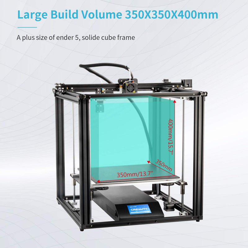 Creality Ender 5 Plus 3D Printer With Touch Screen + MEAN WELL RSP-500-24 Power Supply Included ($91.20 Value)