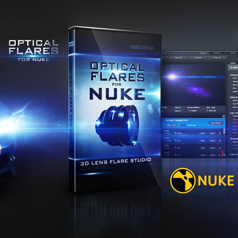 NUKE FLARE BUNDLE | Optical Flares for Nuke + Pro Preset 1 + Pro Presets 2- Video Copilot