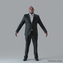 Businessman - Rigged 3D Human Model (BMan0007M4)
