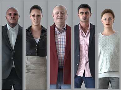 Urban Character Collection - 5 Rigged 3D Models (MeMsCS004M4)