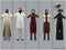 ARAB PEOPLE- 5 RIGGED 3D FBX MODELS (MeArFBX001b)