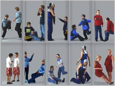 CASUAL PEOPLE- 10 STILL MODELS (MeCaS0004)