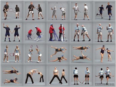 ATHLETES (SPORT)- 10 STILL MODELS (MeSpS0002)
