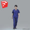 Nurse / Doctor - CWom0012HD2-O02P13S_SU - Ready-Posed 3D Human Model (Still)