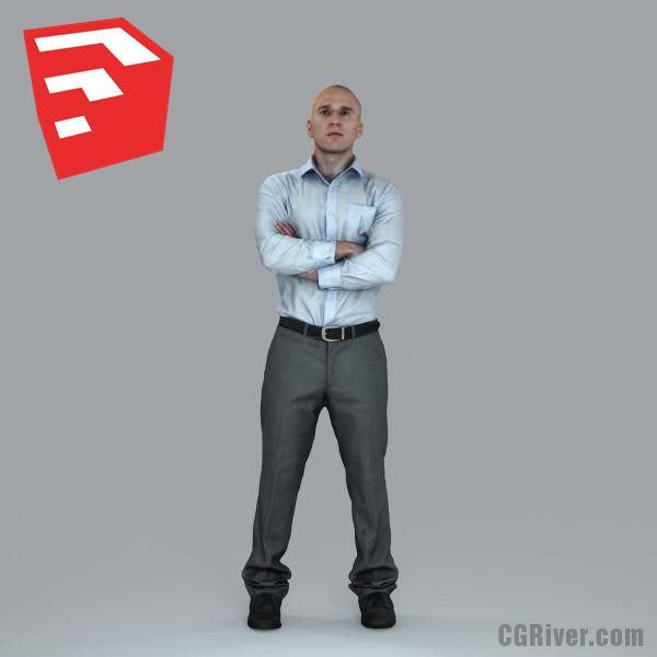 Businessman - BMan0006HD2-O01P12S_SU - Ready-Posed 3D Human Model (Still)