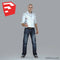 Young Male Character - CMan0010-HD2-O01P10S_SU - Ready-Posed 3D Human Model (Still)
