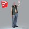 Elderly / Old Male Character - CMan0009-HD2-O02P05S_SU - Ready-Posed 3D Human Model (Still)