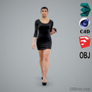 Asian Woman / Casual - CWom0105-HD2-O01P02-S - Ready-Posed 3D Human Model / Female Character (Still)