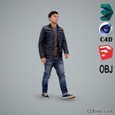 Asian Man / Casual - CMan0104-HD2-O02P01-S - Ready-Posed 3D Human Model / Male Character (Still)