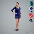 Asian Woman / Business Casual - CWom0105-HD2-O01P01-S - Ready-Posed 3D Human Model / Female Character (Still)