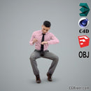 Asian Man / Business - BMan0101-HD2-O01P02-S - Ready-Posed 3D Human Model / Male Character (Still)