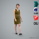 Asian Woman / Business Casual - BWom0100-HD2-O02P02-S - Ready-Posed 3D Human Model / Female Character (Still)