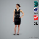 Asian Woman / Business Casual - BWom0100-HD2-O02P01-S - Ready-Posed 3D Human Model / Female Character (Still)
