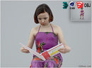 Girl / Child | Casual CGirl0005-HD2-O02P01-S Ready-Posed 3D Human Model / Female Character (Kids / Children Still)